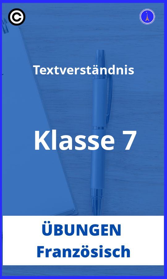 Französisch Textverständnis Übungen Klasse 7 PDF