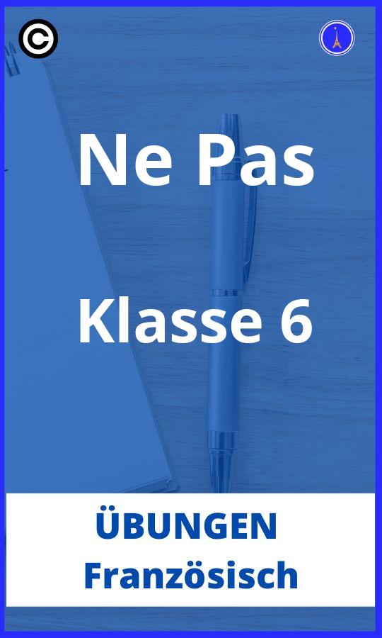 Französisch Übungen Klasse 6 Ne Pas PDF